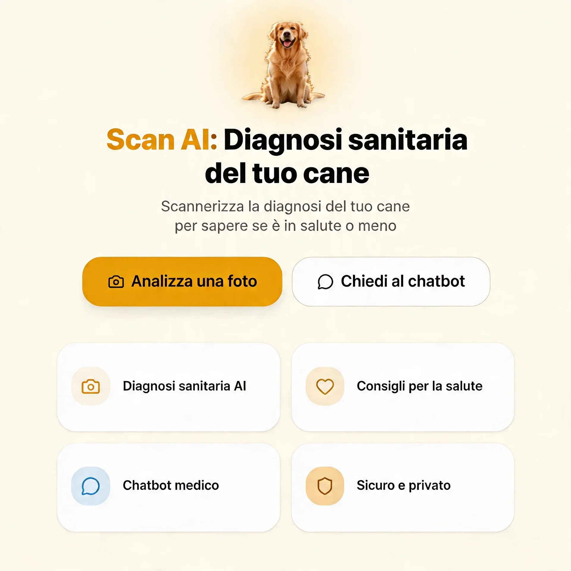 Scan AI - Diagnosi sulla salute del mio cane